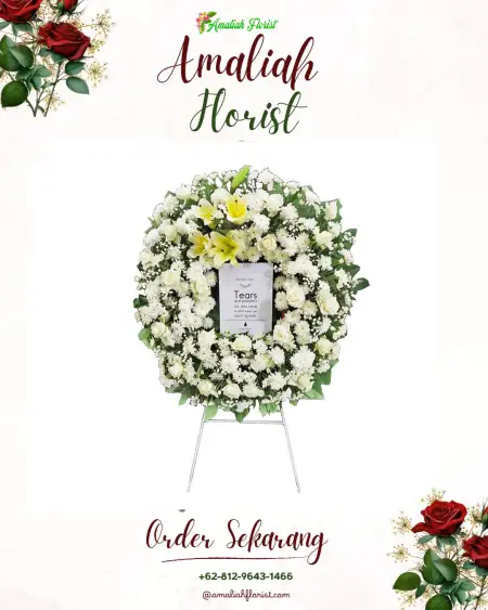 Krans Bunga Duka Sukamaju